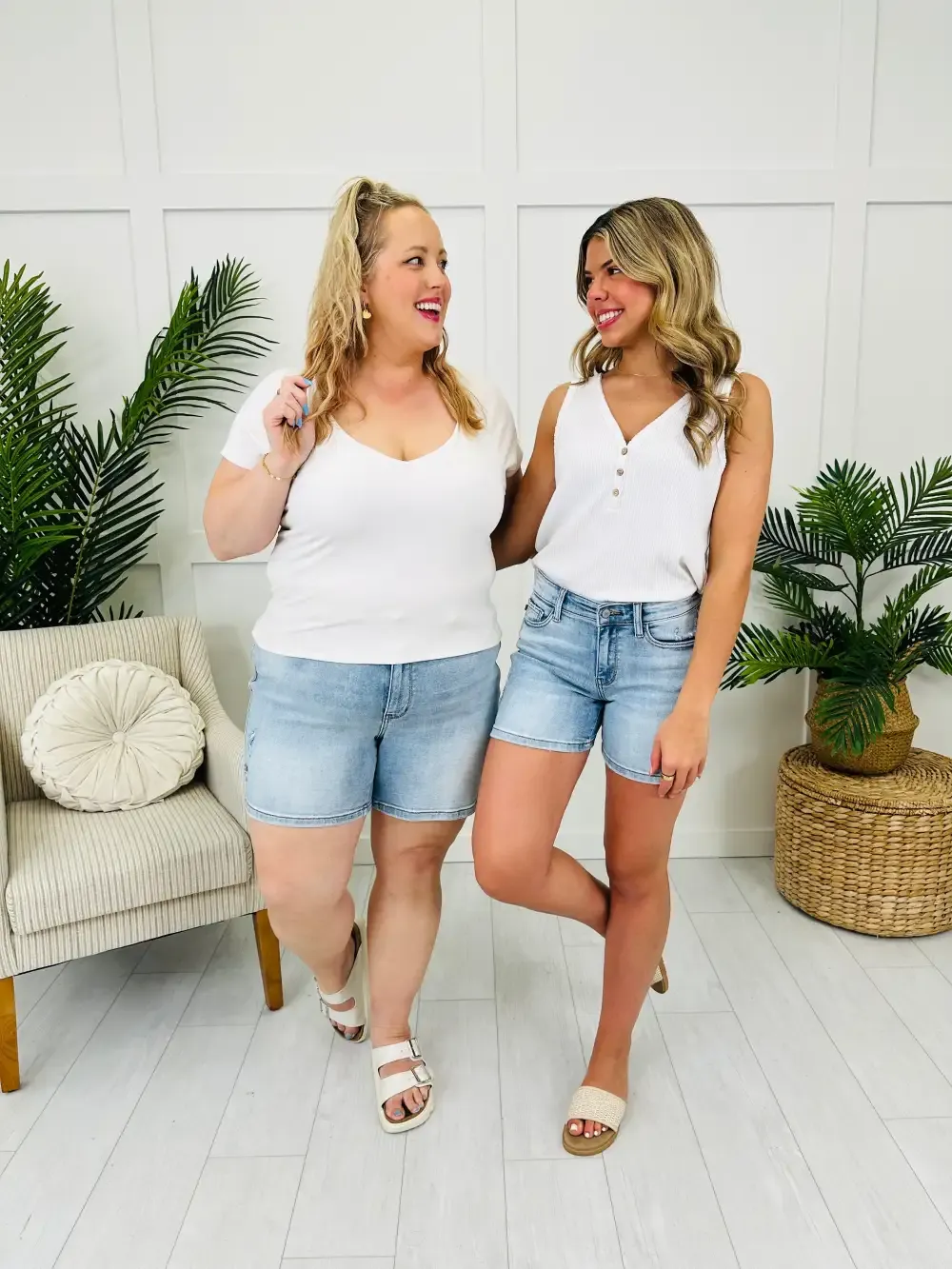 Judy Blue Retro Refresh Dad Shorts