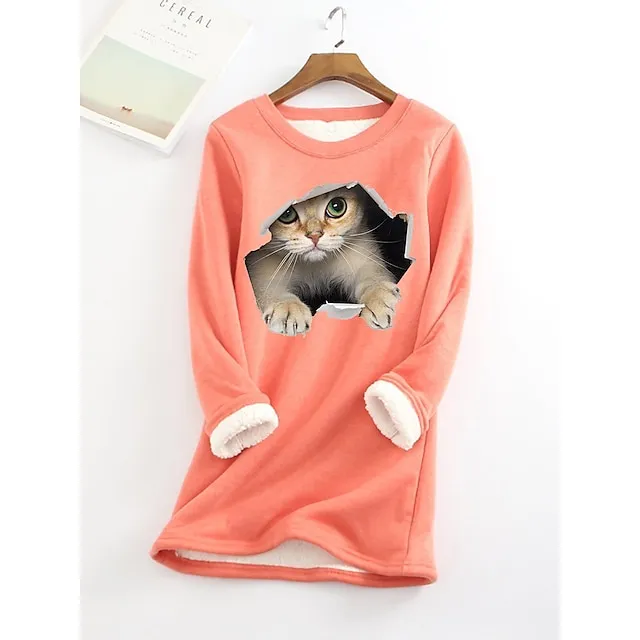 Women's Sweatshirt Pullover Fleece Active Streetwear Sportswear 1