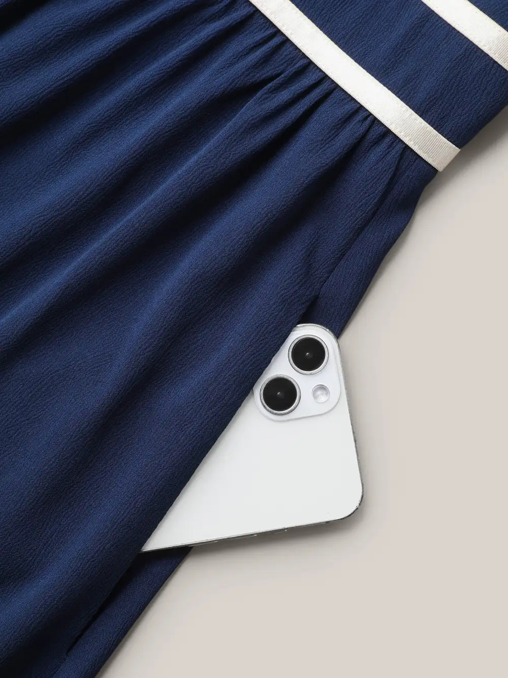 Textured Stretchy Waist Milkmaid Style Midi Dress