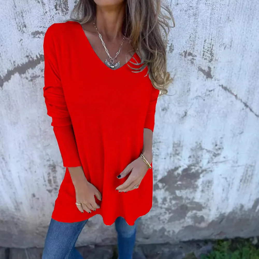 ✨New Arrival✨💕Women's  Long Sleeve Tunic Top with Side Slits