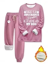 Women's Daily Hoodie Long Sleeve Hooded Graphic Letter Drawstring Print Casual Daily Black Pink Blue Fall Loose Fit