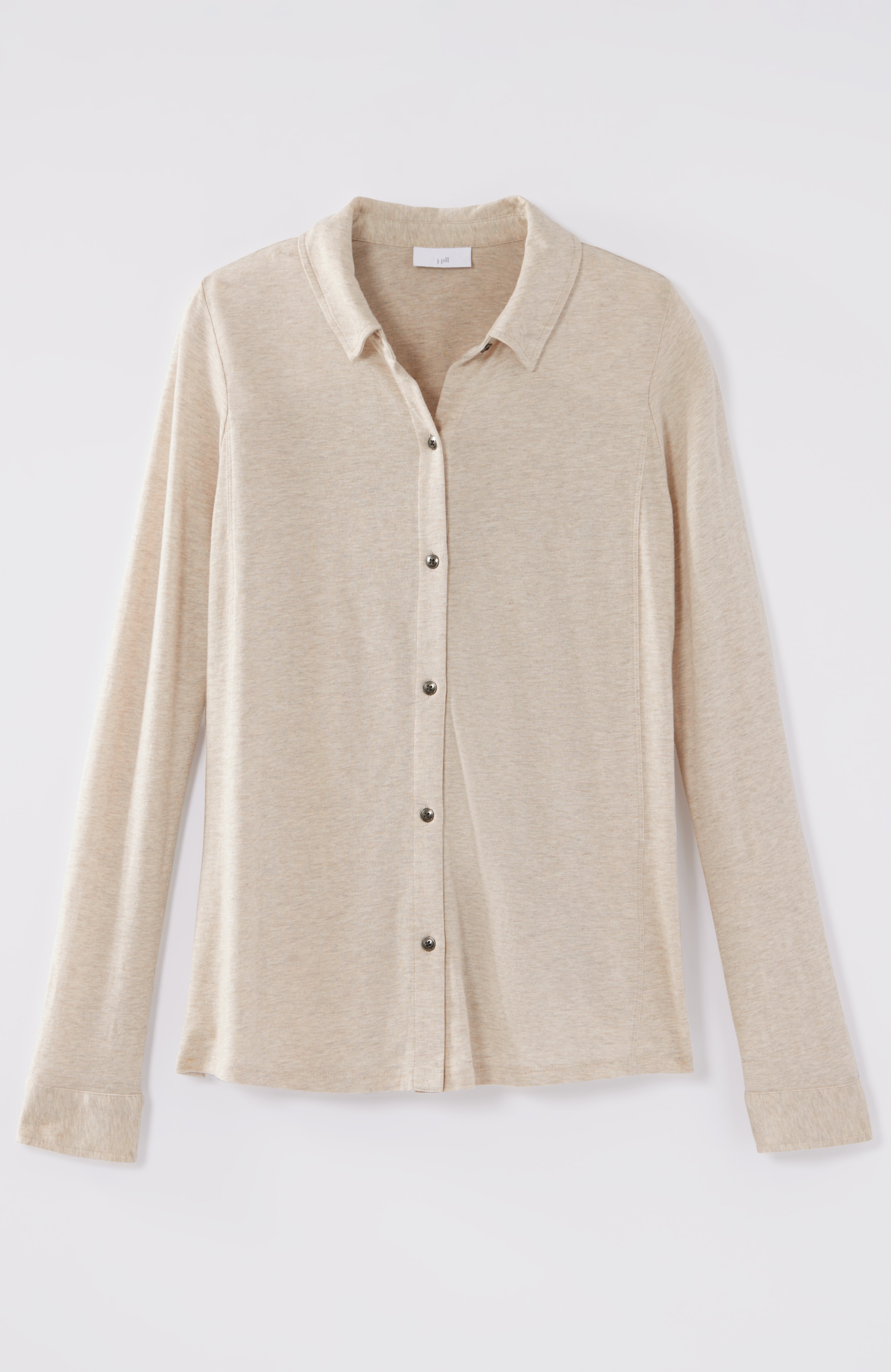 Button-Front Knit Shirt