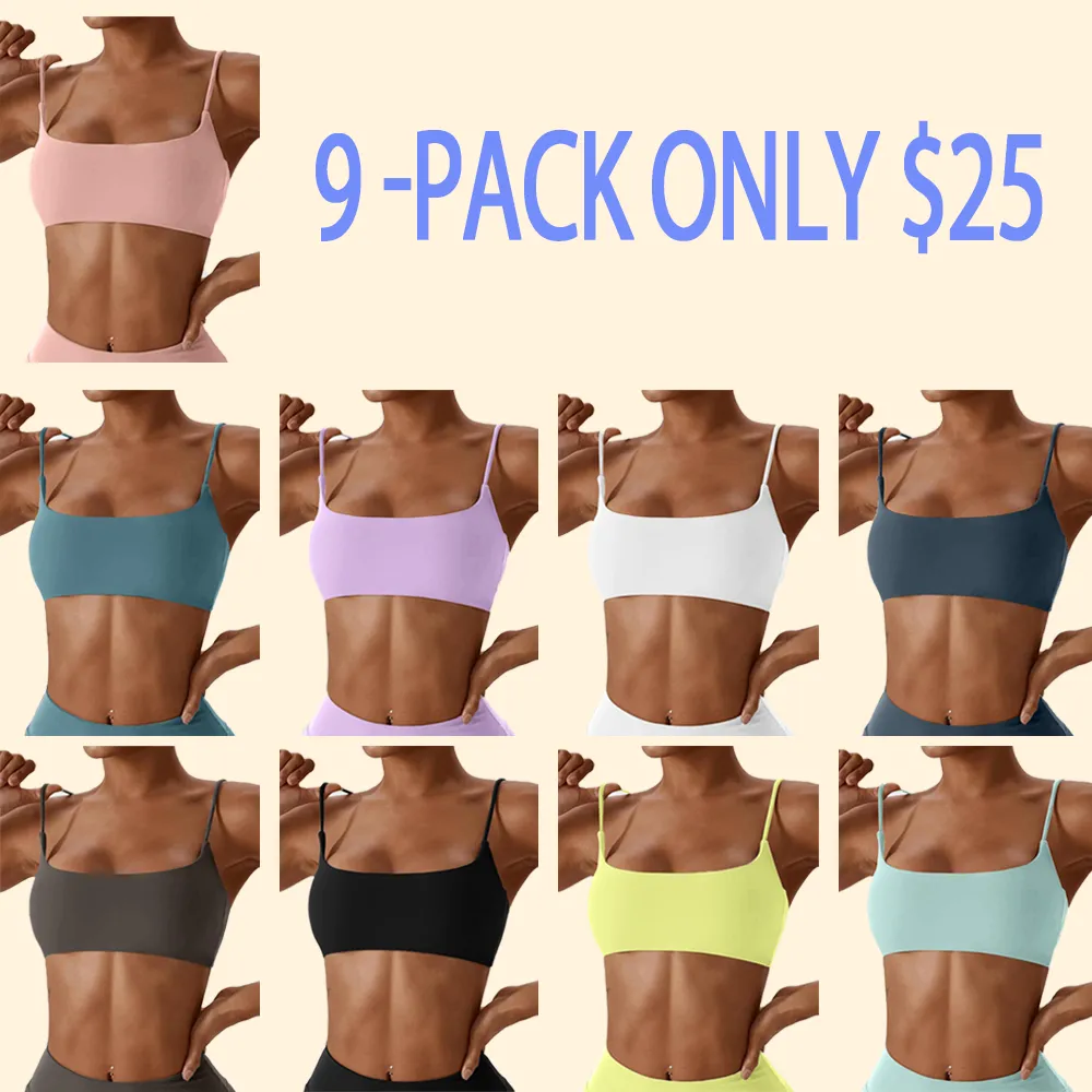 Women's Solid Wireless Sports Bra – Breathable Strappy Activewear Top