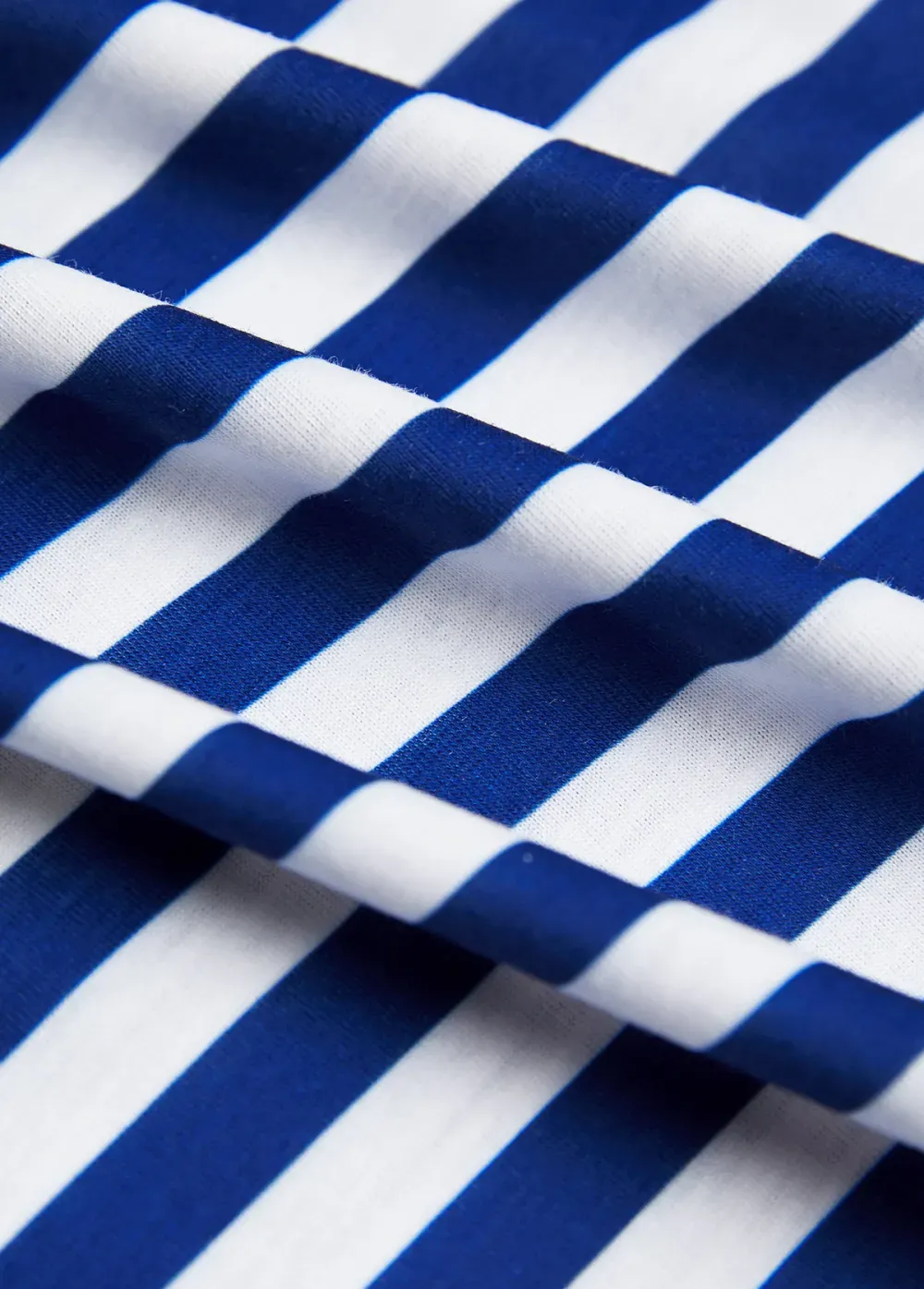 Navy Patchwork Striped Long Sleeve T Shirt