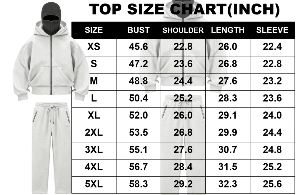 Zip Up Fashion Double Layer Hoodie Hip Hop Outerwear Sets
