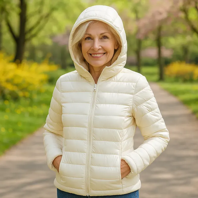 Metta Padded Jacket | White