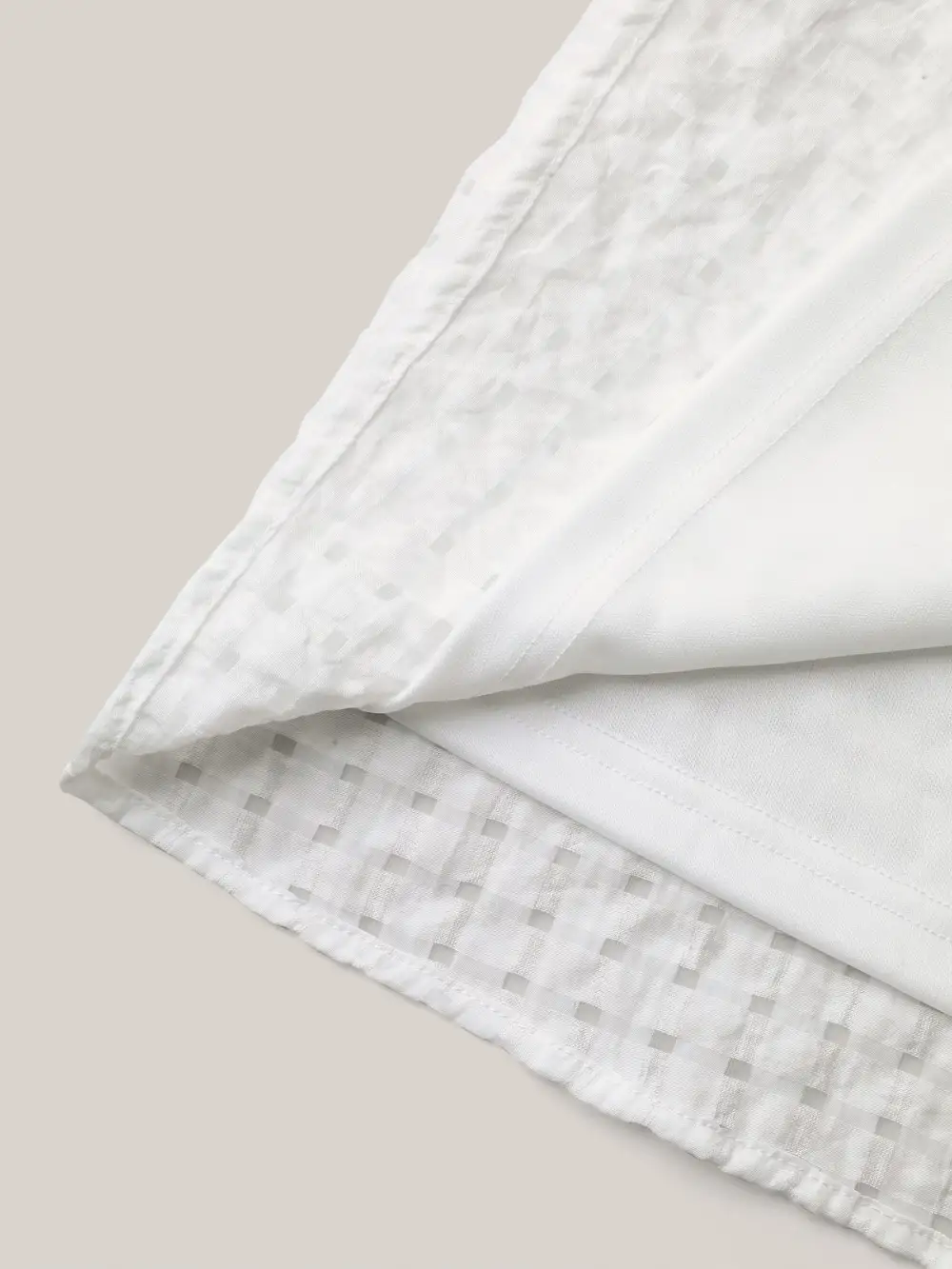 Textured Sheer Lined Flutter Sleeve Blouse