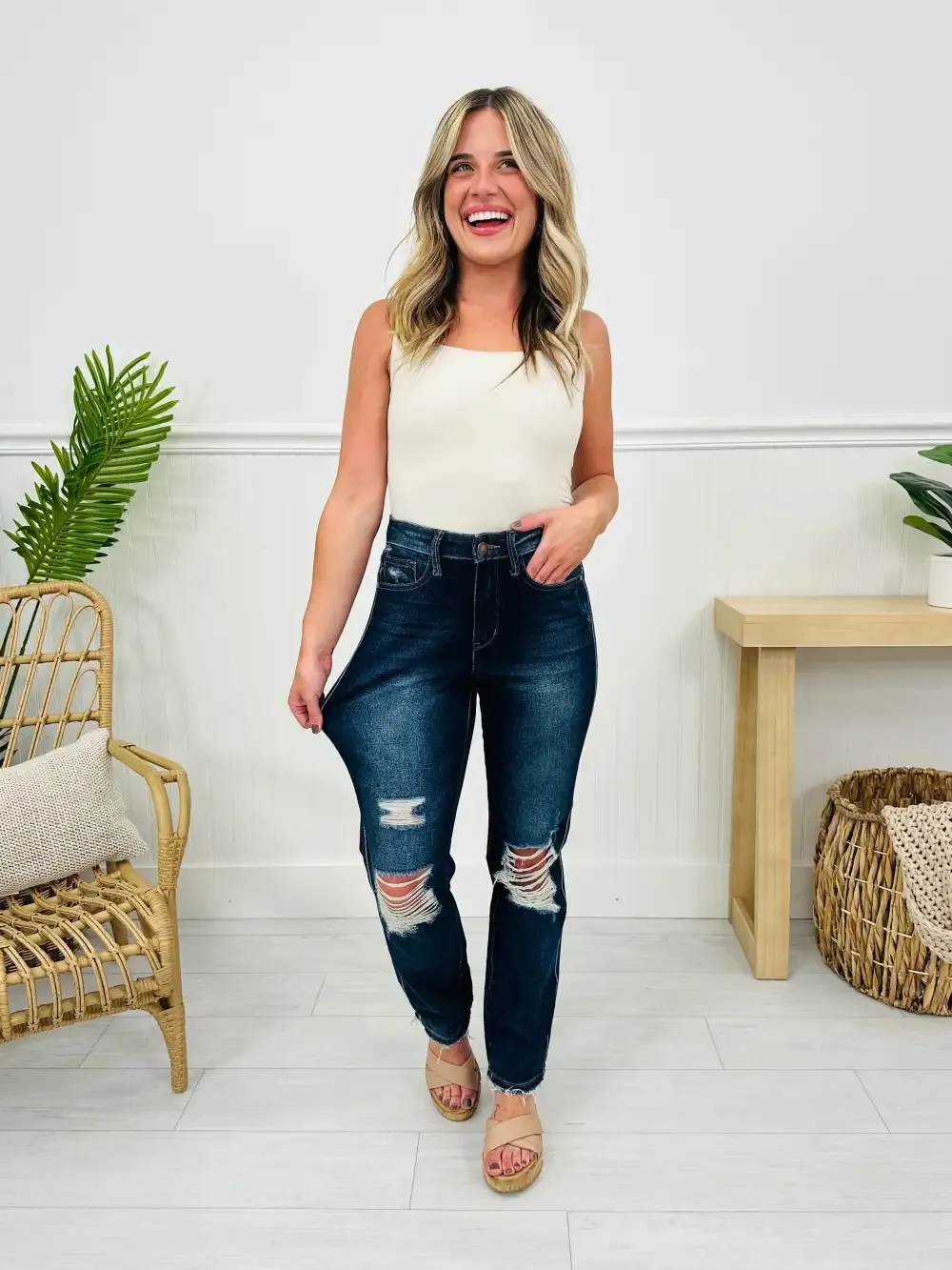 Judy Blue On Top Of The Trend Straight Jeans