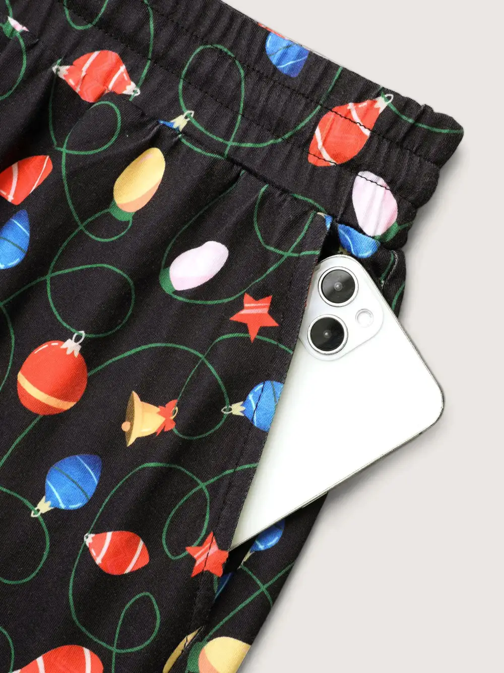 Bulb Print Drawstring Lounge Bottoms