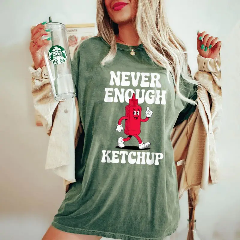 Retro Ketchup Boys Or Girls Women's Oversized Comfort T-Shirt