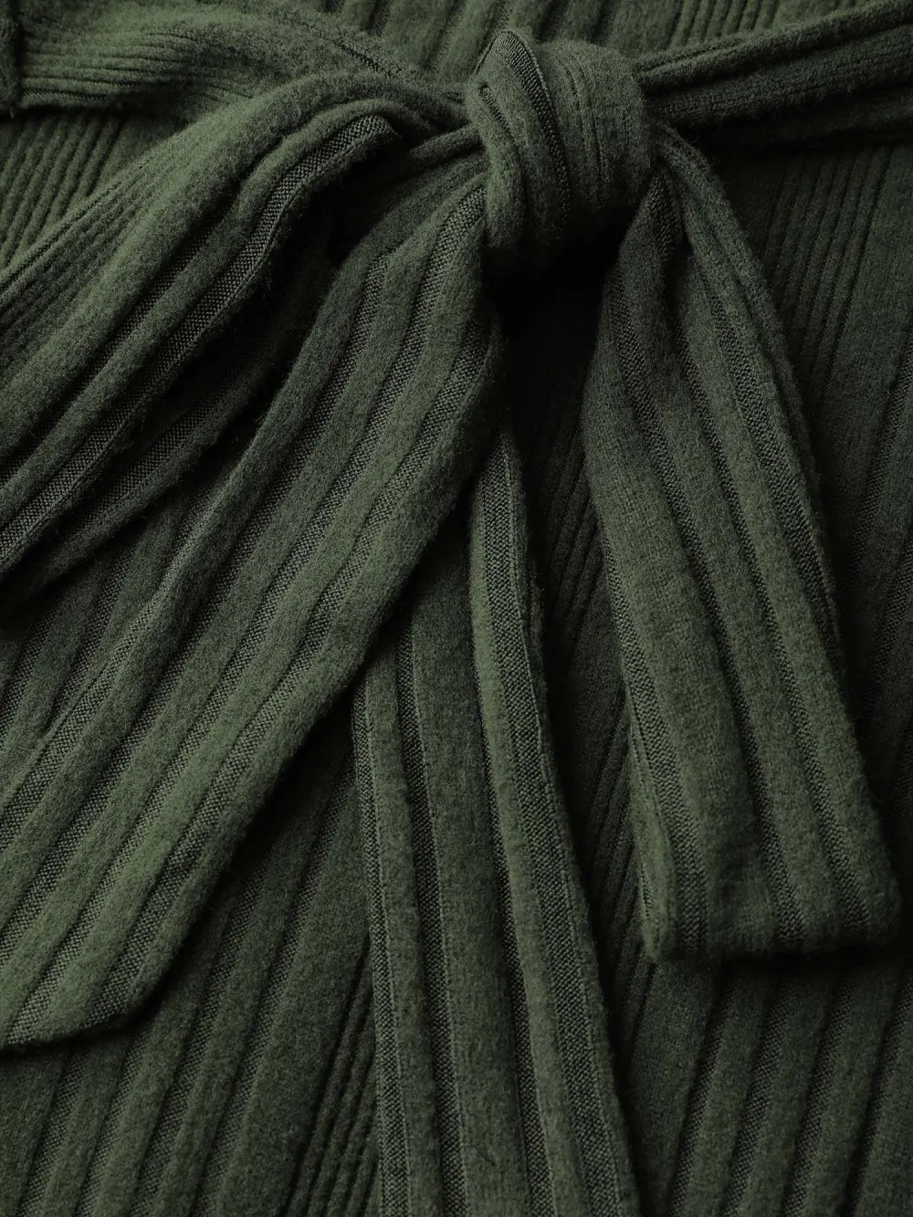 Pit Strip Tie-Knot Slit Sheath Midi Dress