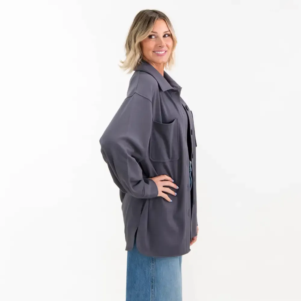 Faith Over Fear French Terry Shacket