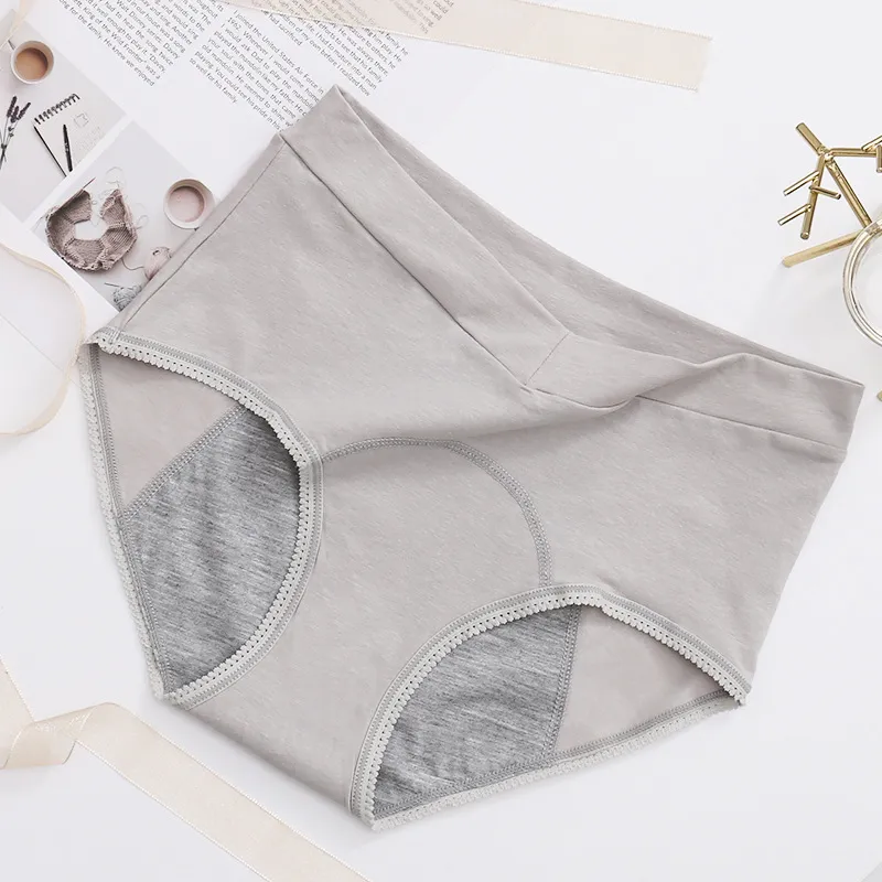 Plus Size V High Waist 100% Cotton Menstrual Panties