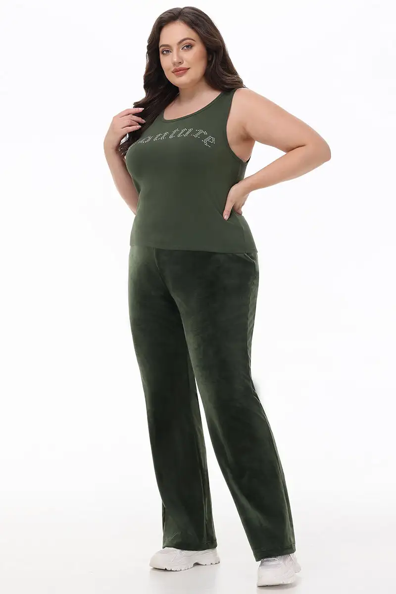Plus-Size Big Bling Couture Tank Top