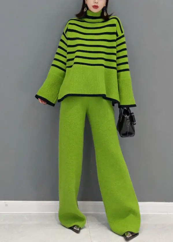 Casual Turtleneck Two-piece Sweater  Suit