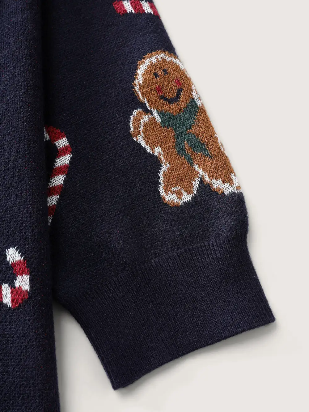 Gingerbread Holiday Jacquard Round Neck Pullover