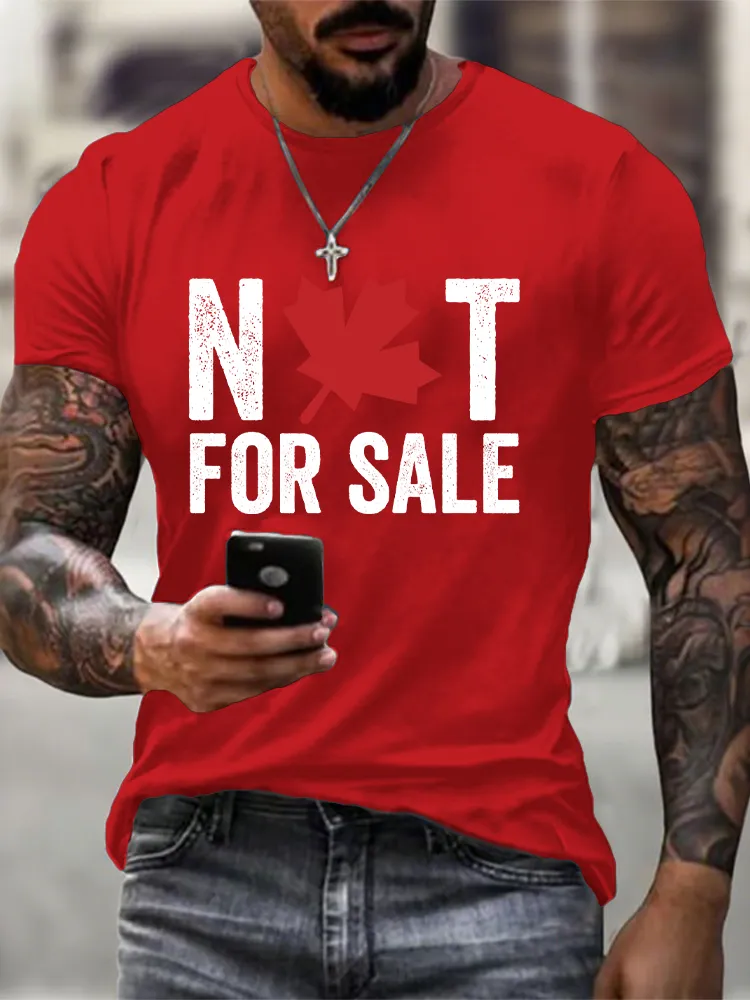 Men'S Canada Is Not For Sale Sorry T-Shirt