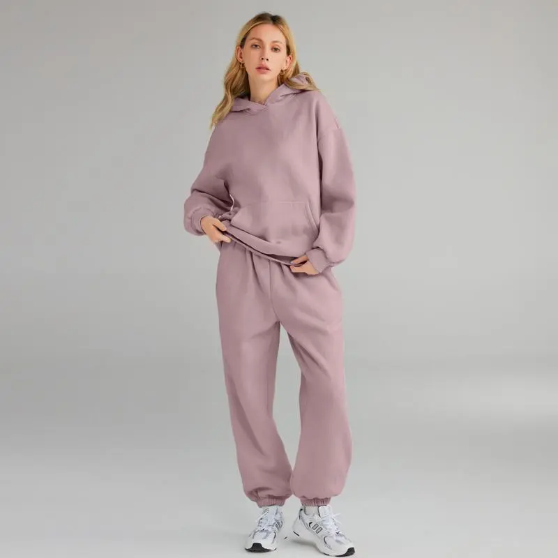 Womens 2 - Piece Lounge Hoodie & Sweatpants Set