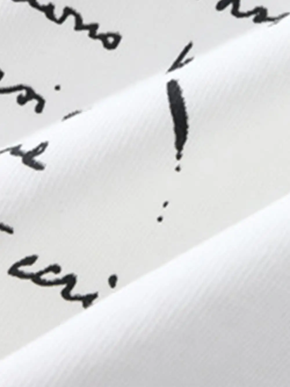 Original Letter Print Design T-shirt