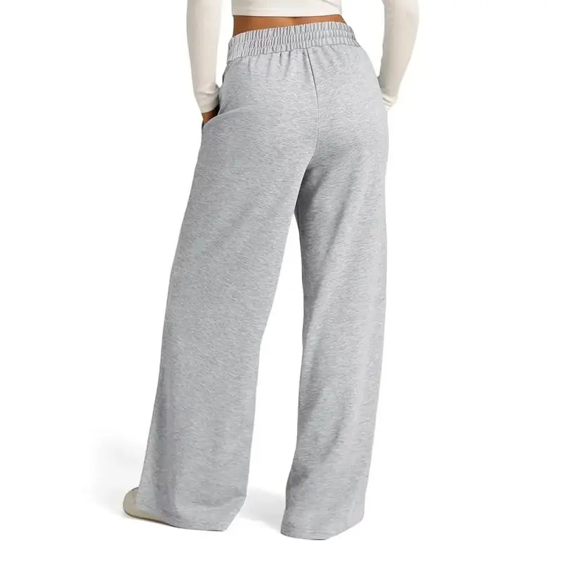 Women's Wide Leg Solid Lounge Sweatpants with Pockets