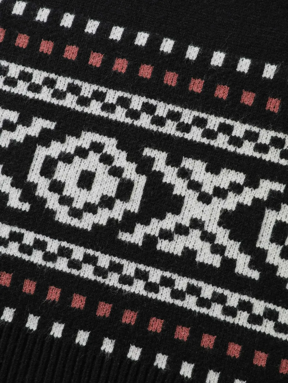 Boho Print Raglan Sleeve Pullover