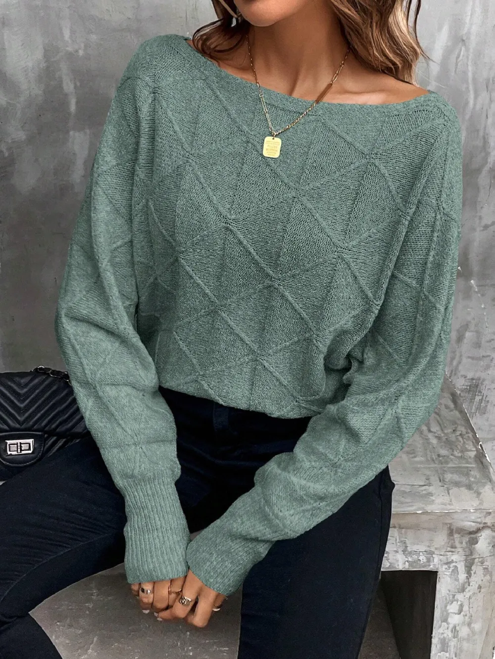 Casual Women's Batwing Sleeve Sweater