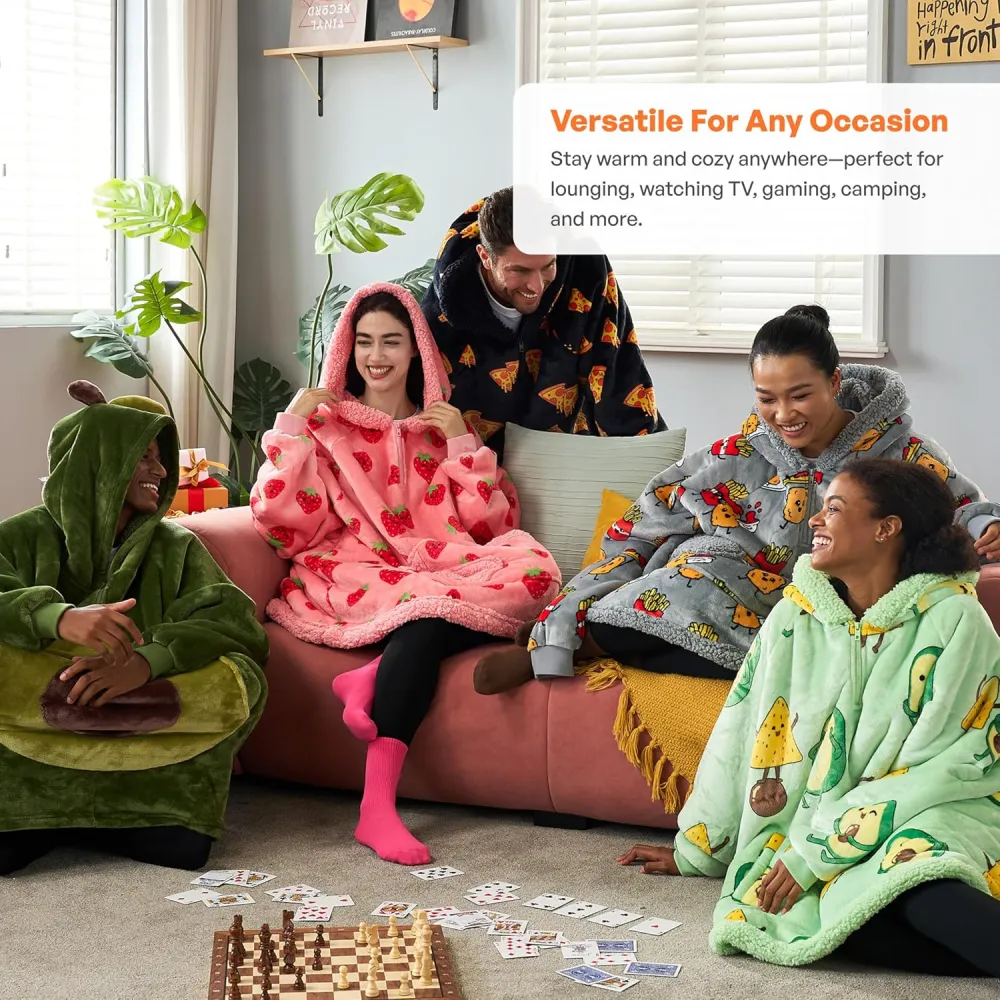 Panda Wearable Blanket Hoodie