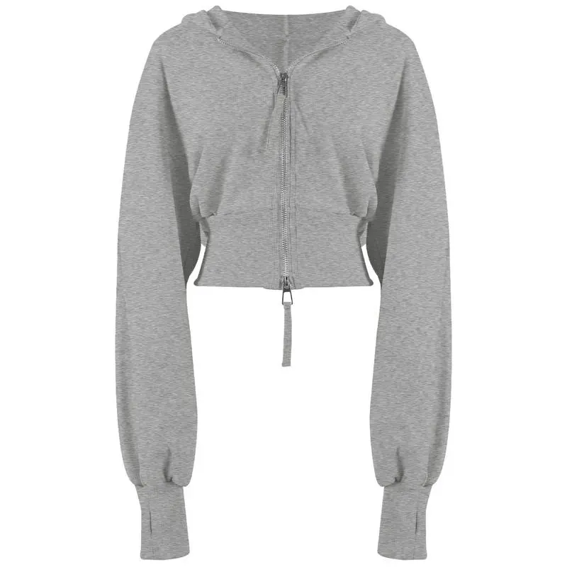 Women's Stylish Athletic Cropped Hoodie