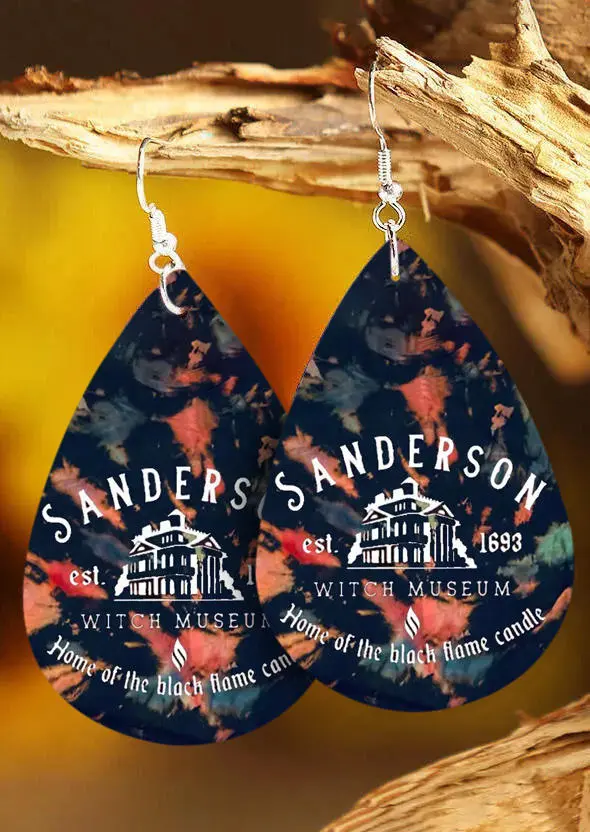 Halloween Tie Dye Earrings
