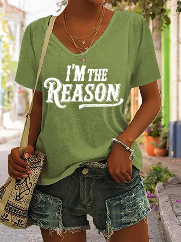 Women'S I'M The Problem V-Neck T-Shirt