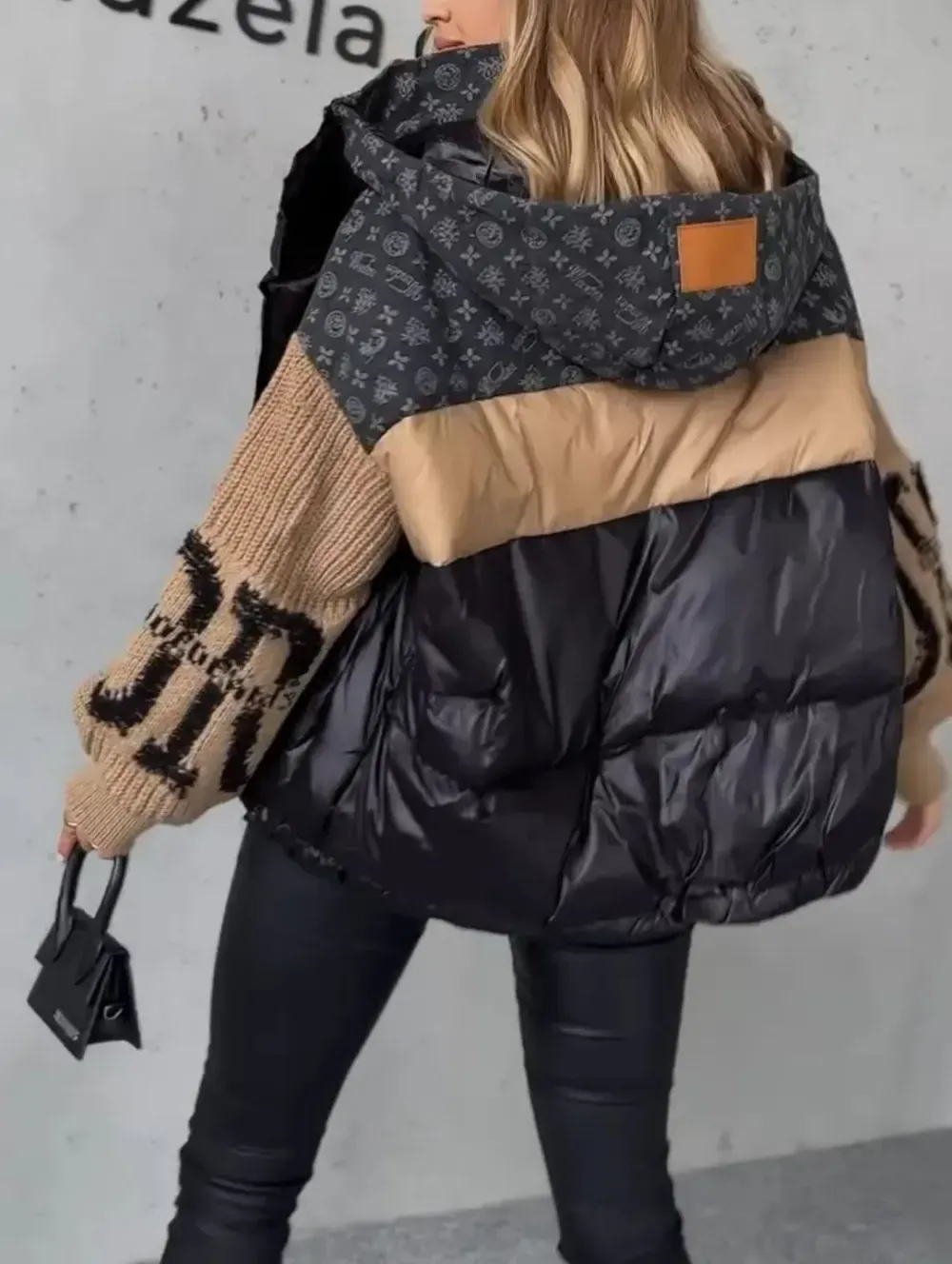 Chic Colorblock Puffer Jacket