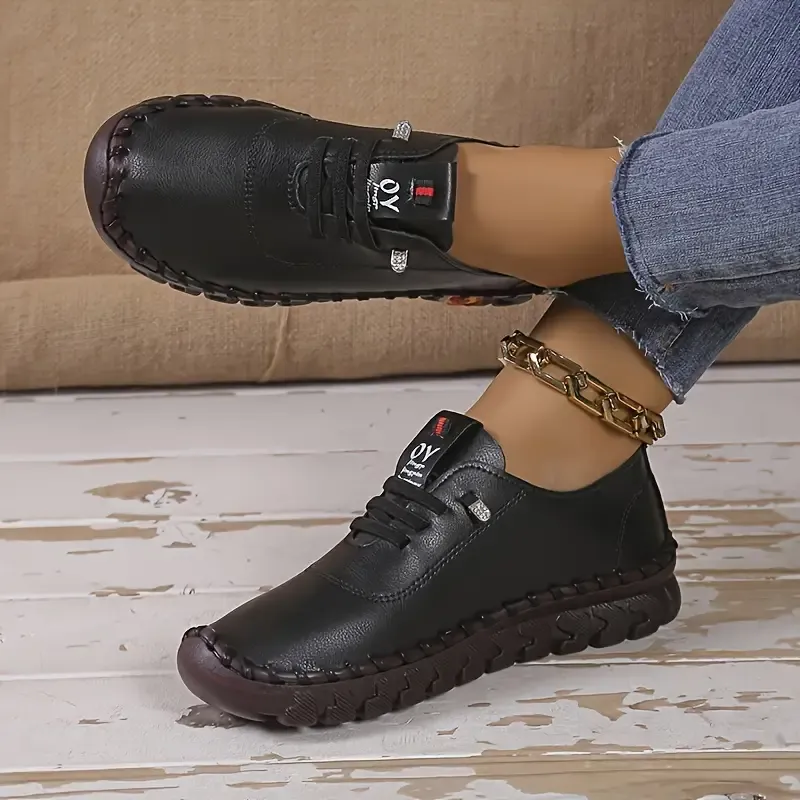 Soft Sole Tassel Low-Top Sneakers - Comfortable, Lightweight, Non-Slip, Pull-On Design - All-Season, Solid Color, Polyurethane Synthetic Leather Shoes for Daily Wear
