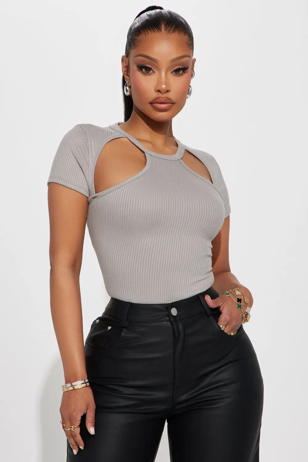Make It Last Bodysuit - Slate Grey