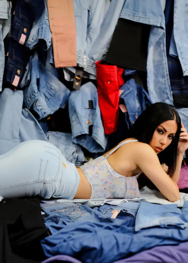 Super High Waisted Butt Lift Light Skinny Jeans