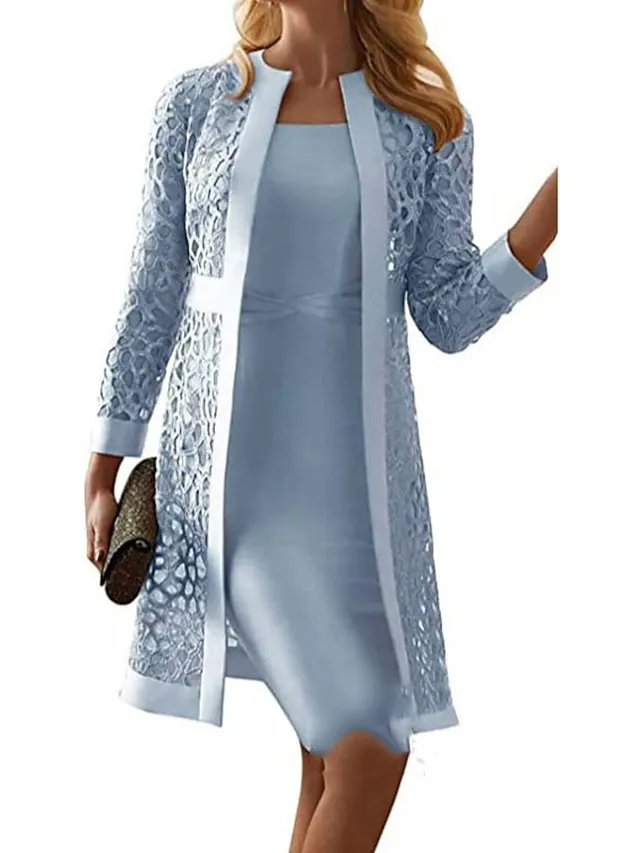 Women‘s Lace Dress Dress Set Midi Dress