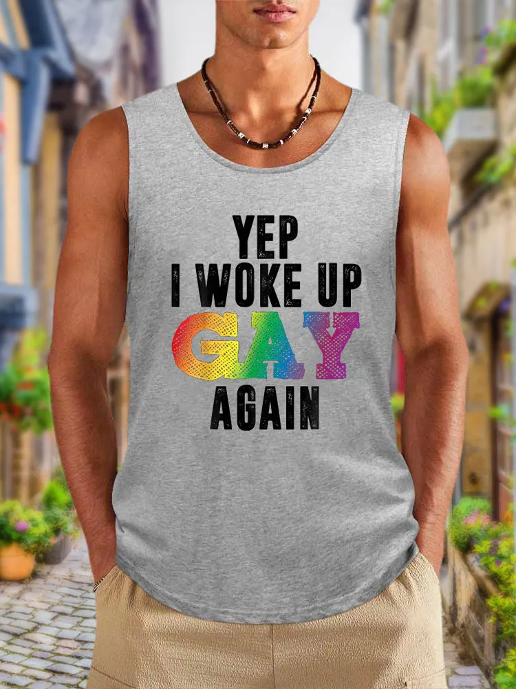 Men'S Vests Woke Up Gay Pride Rainbow Queer Gay CSD Party LGBTQ