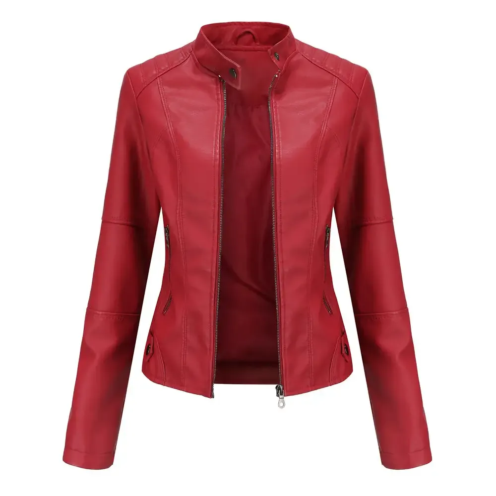 Women's Biker Leather Jacket