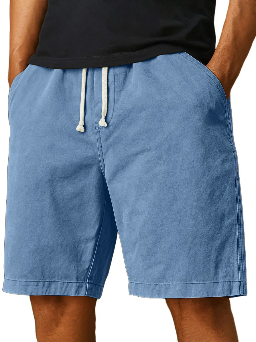 Men's Wear-resistant Pocket Overalls Retro Fashion Casual Shorts