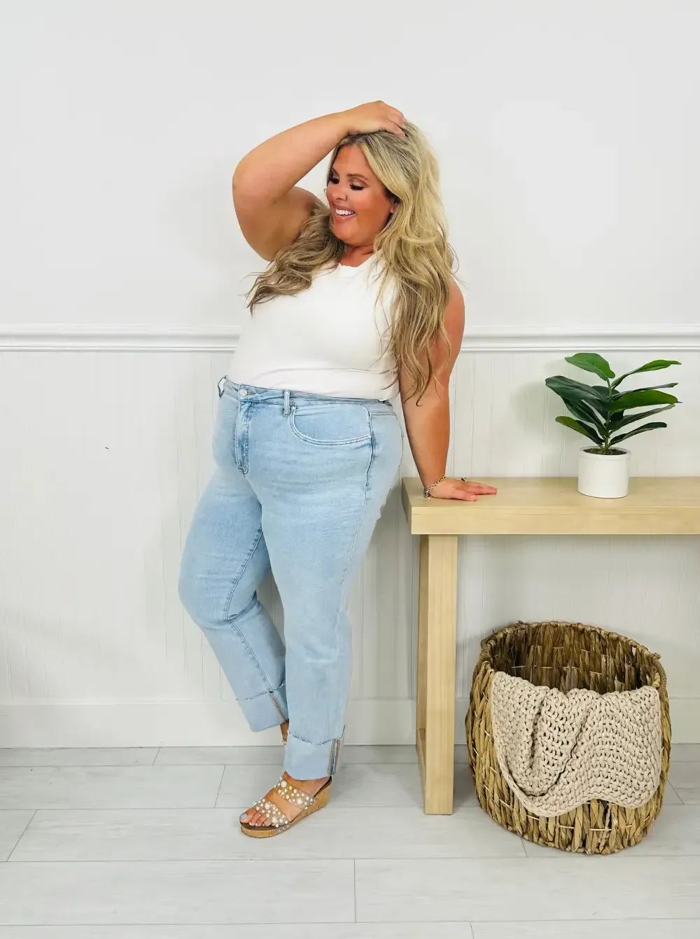 MOCO Exclusive Not Your Mother's Tummy Control Mom Jeans