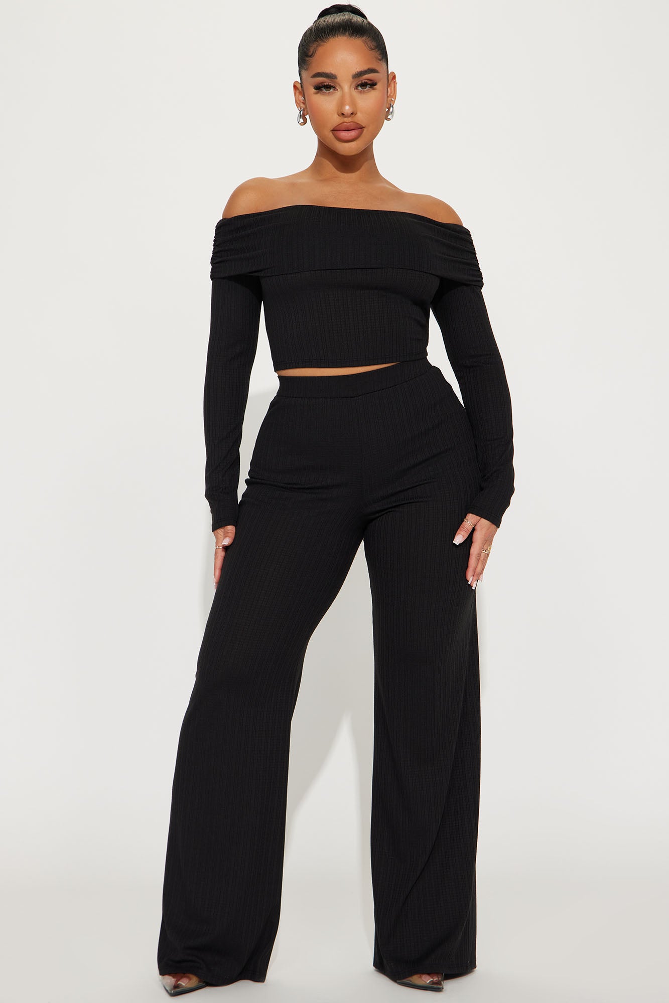 Always A Beauty Pant Set - Black