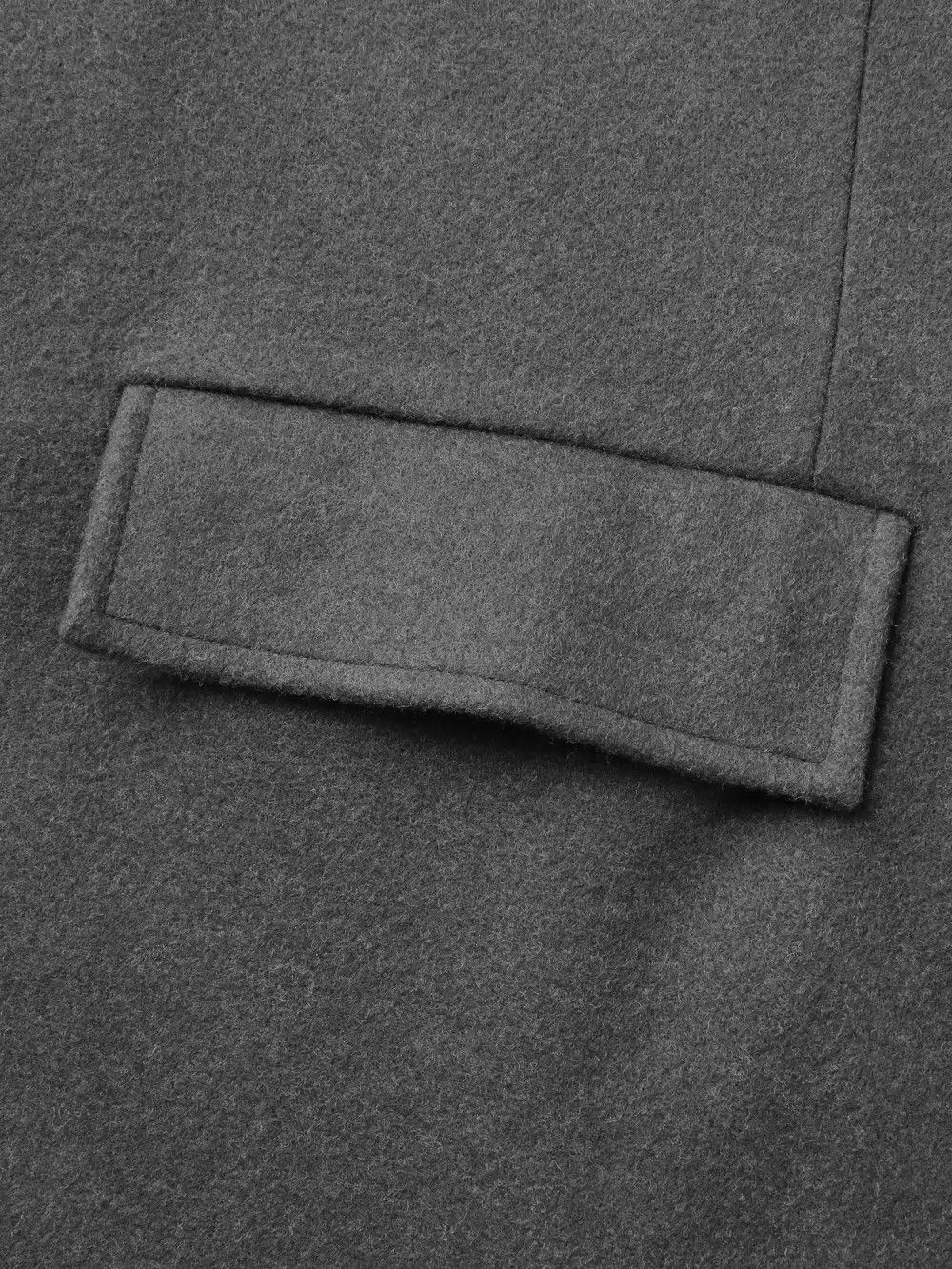 Solid Suit Collar Buttons Pockets Coat