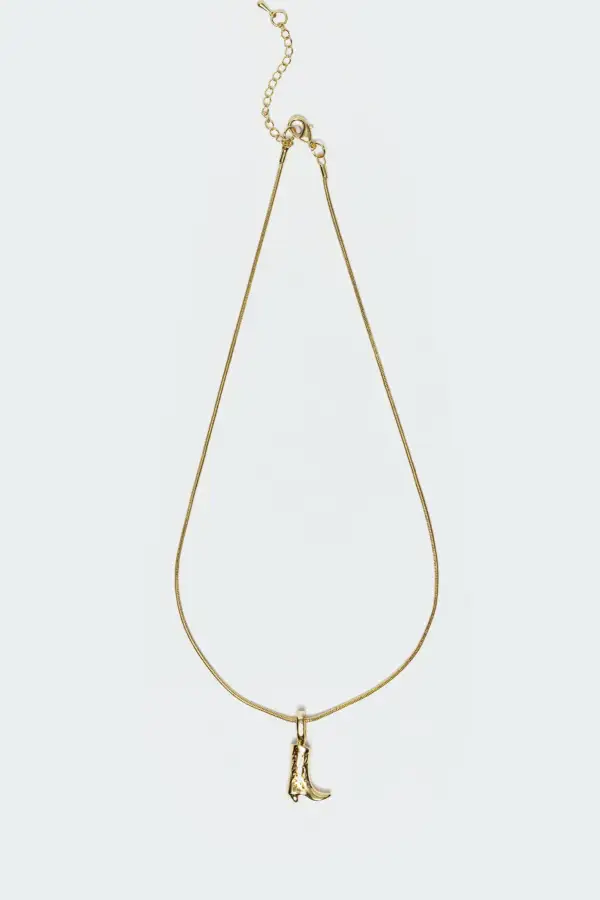 Boot Pendant Necklace