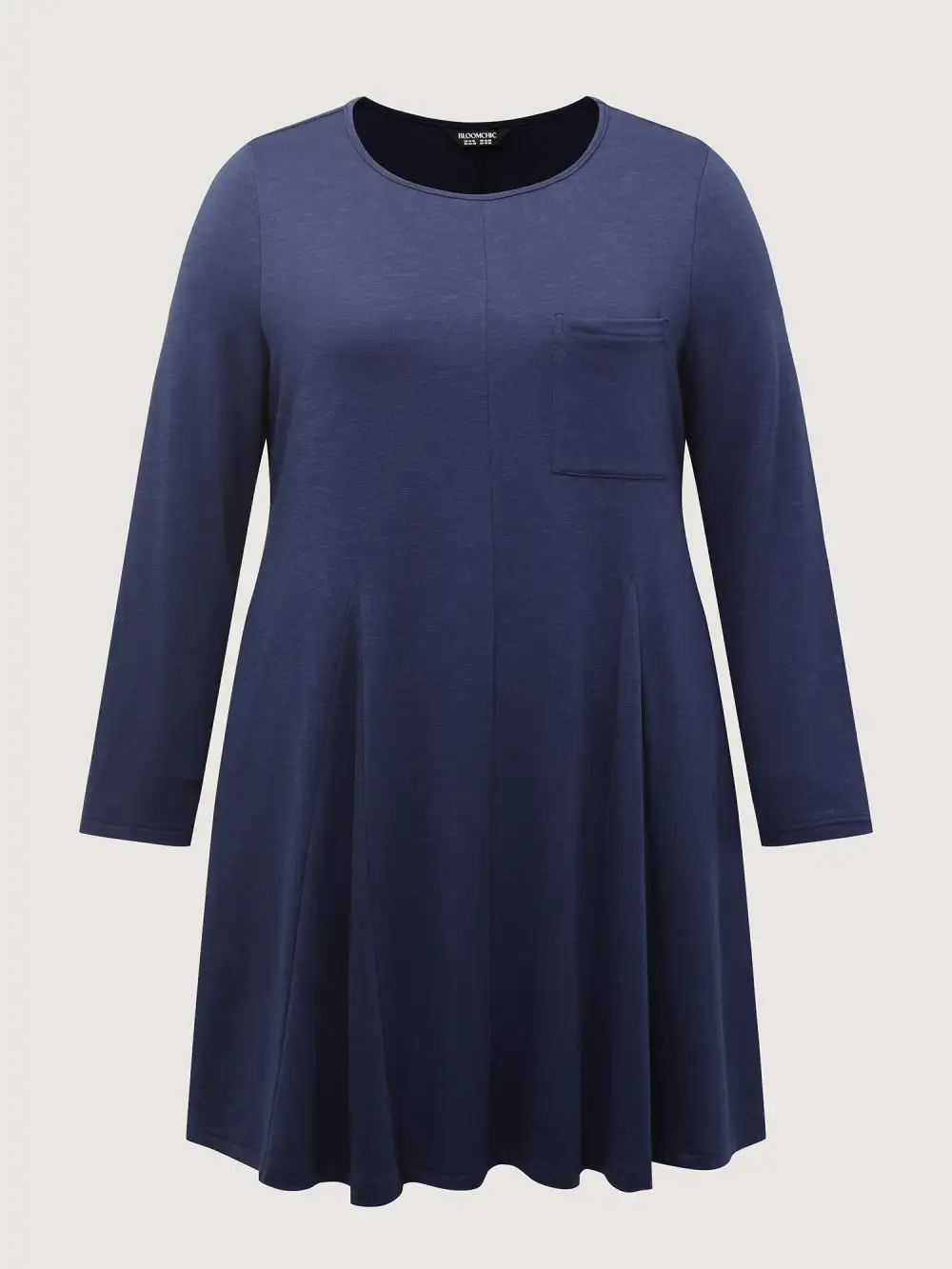 Supersoft Bamboo Textured Waist-Defining Midi Dress