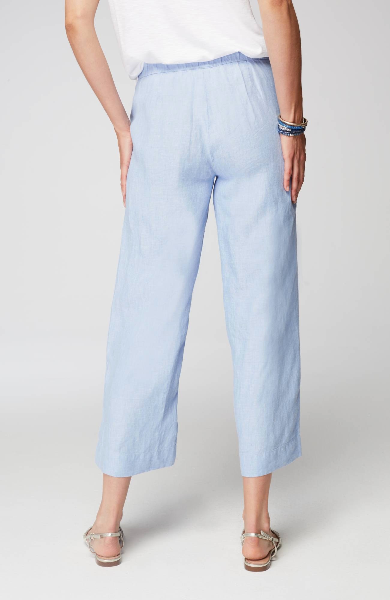 Easy Linen Wide-Leg Crops