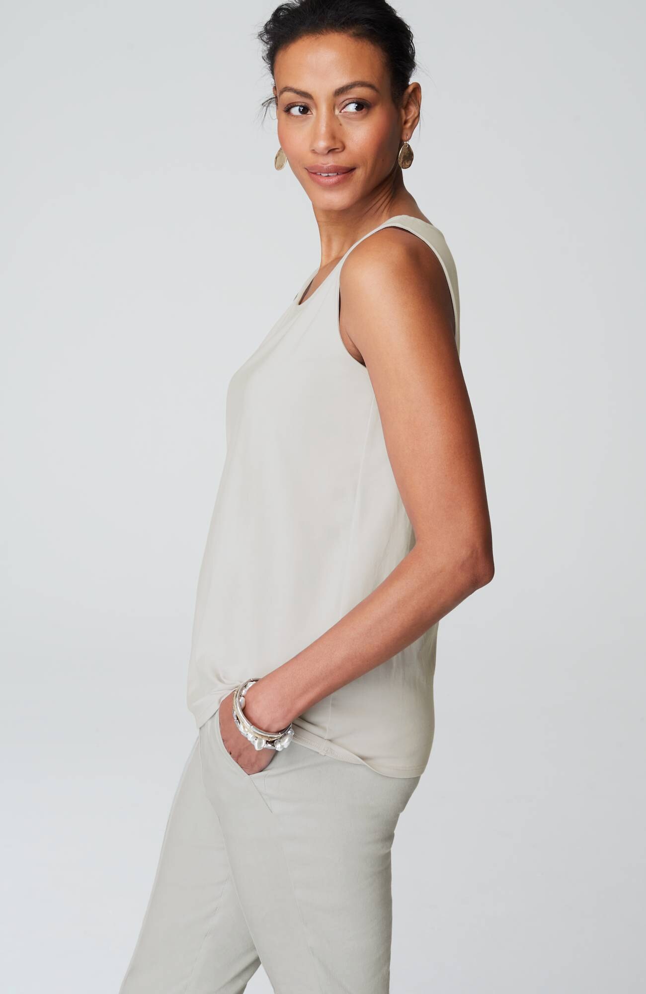 pima-stretch knit tank