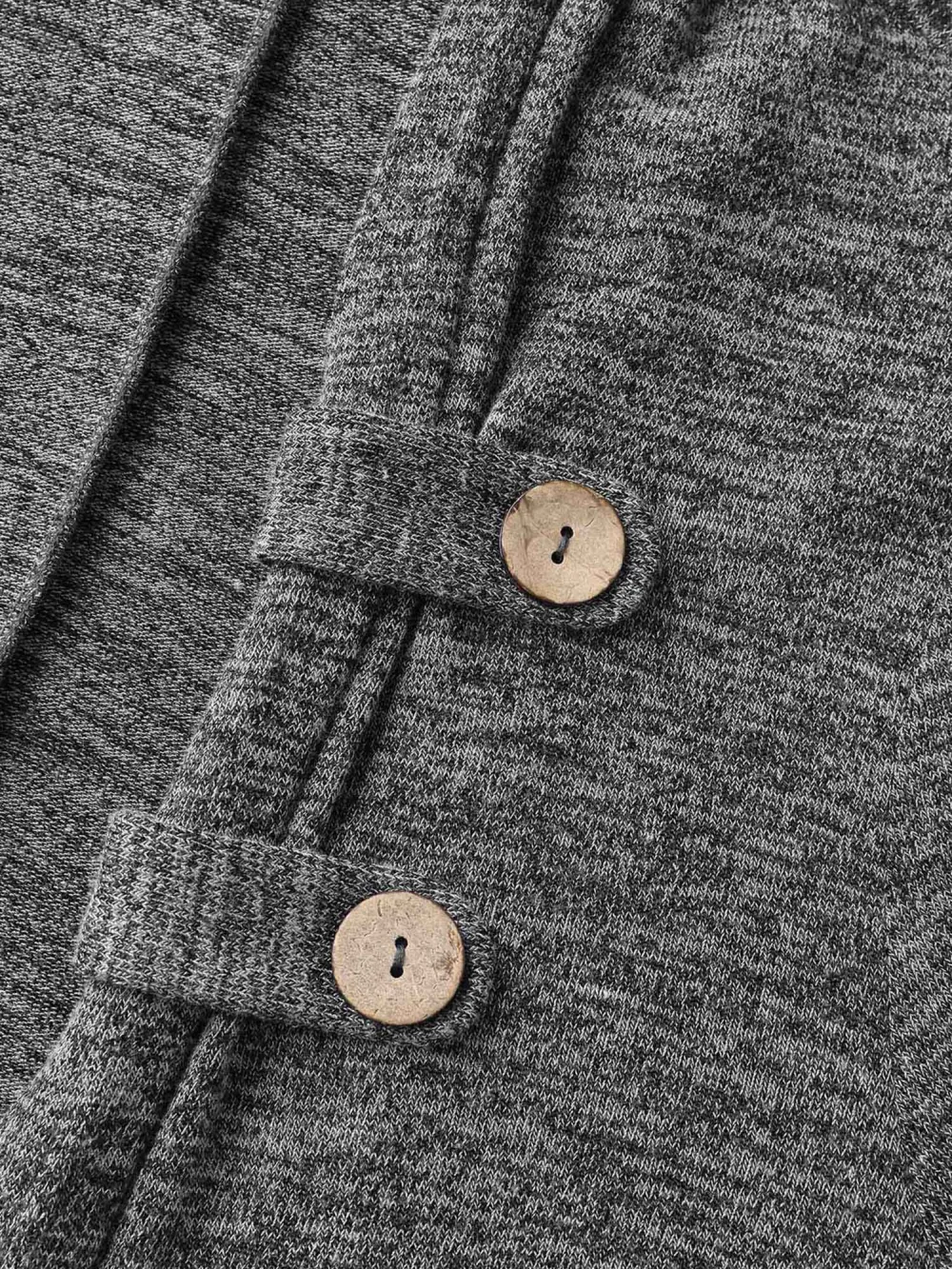 Stretchy Textured Button Detail Jacket