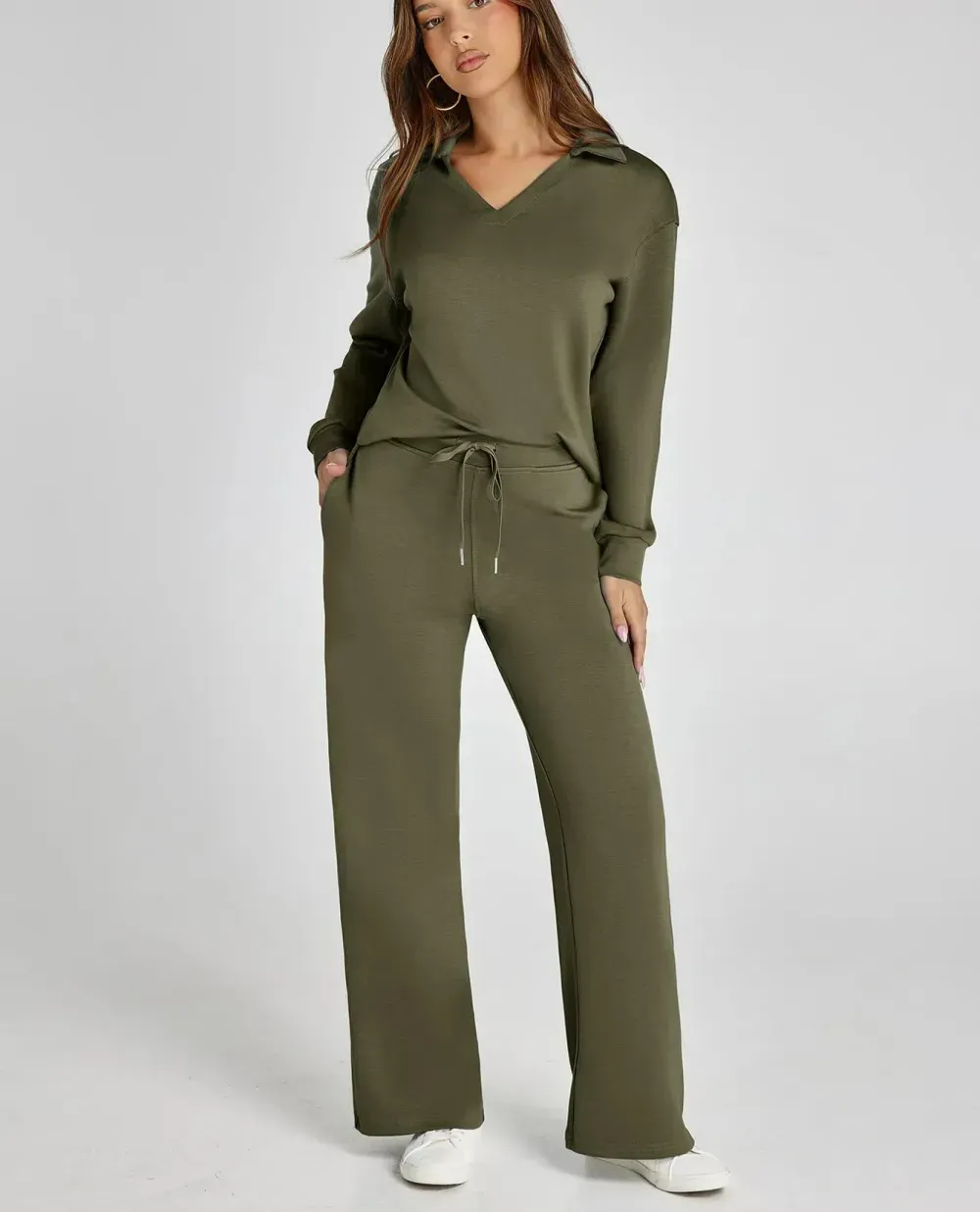 Women's 2 Piece Sets Outfits Casual Long Sleeve Sweatsuits  Sets (Same as in the video)