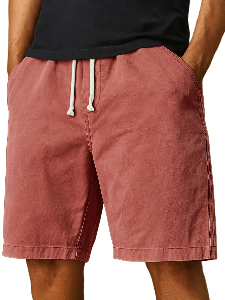 Men's Wear-resistant Pocket Overalls Retro Fashion Casual Shorts