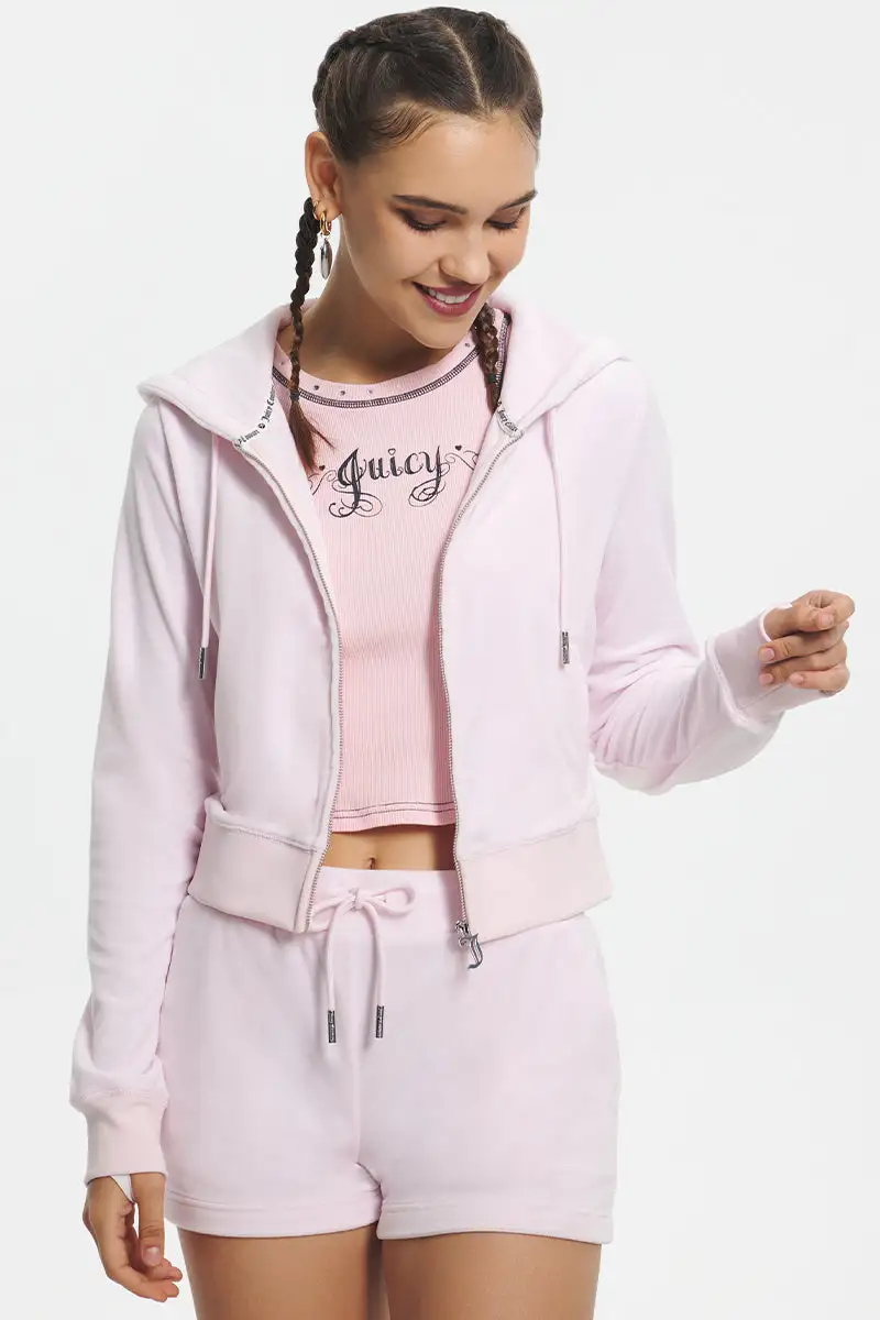 Mixed Jewels Velour Shorts