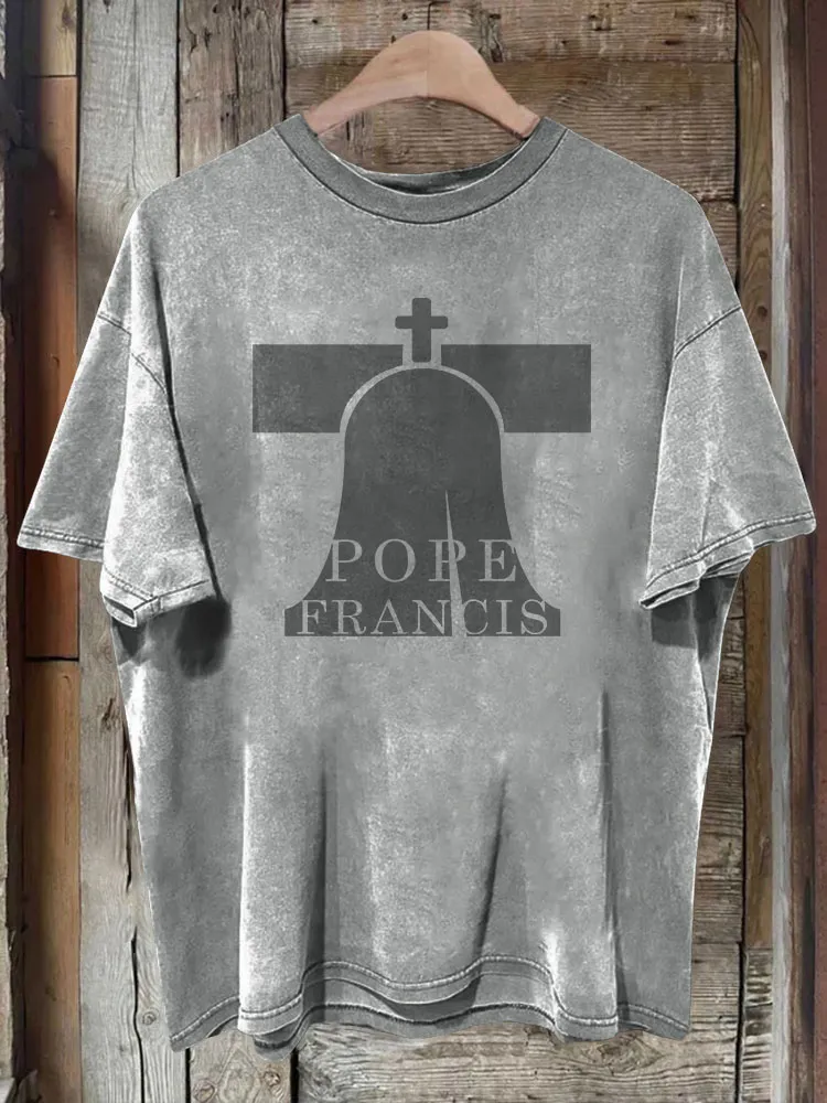 Men's 1936-2025 Print Short Sleeve Round Neck Cotton T-Shirt